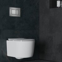 Унитаз подвесной Roxen Simple Compact в комплекте с инсталляцией StounFix Dual Fresh 6 в 1 954681 (кнопка: оружейная сталь) - Превью изображения №16 — Интернет-магазин ПроЗаказ