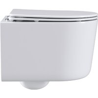 Унитаз подвесной Roxen Simple Compact в комплекте с инсталляцией StounFix Dual Fresh 6 в 1 954681 (кнопка: оружейная сталь) - Превью изображения №6 — Интернет-магазин ПроЗаказ