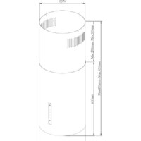 Кухонная вытяжка Korting Cylinder KHA 39970 W - Превью изображения №4 — Интернет-магазин ПроЗаказ