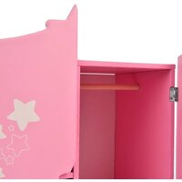 Шкаф для кукол Leader Toys Diamond Star c дизайнерским звездным принтом 74219 (розовый) - Превью изображения №7 — Интернет-магазин ПроЗаказ