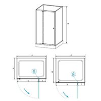 Душевая кабина RGW AN-207 411320792-95 90x120 (белый/прозрачно-матовое стекло) - Превью изображения №3 — Интернет-магазин ПроЗаказ