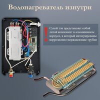 Проточный электрический водонагреватель Primoclima PC Aqua 8.5 (S) - Превью изображения №3 — Интернет-магазин ПроЗаказ