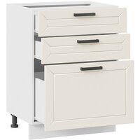 Шкаф напольный Трия Лорас 1Н6Я3 (белый/холст брюле) - Превью изображения №2 — Интернет-магазин ПроЗаказ