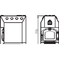 Свободностоящая печь-камин Термофор Инженер Уголь, ЧД, ЧК, ЗГ, ТВ - Превью изображения №3 — Интернет-магазин ПроЗаказ