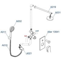 Душевая система  Wasserkraft A14131 - Превью изображения №7 — Интернет-магазин ПроЗаказ
