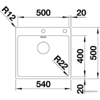 Кухонная мойка Blanco Andano 500-IF/A 525245 (с клапаном-автоматом, сатин) - Превью изображения №5 — Интернет-магазин ПроЗаказ
