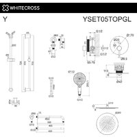 Душевая система  Whitecross Y YSET05TOPGL (золото) - Превью изображения №3 — Интернет-магазин ПроЗаказ