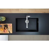 Кухонная мойка Hansgrohe S51 S510-U660 Zlewozmywak podblatowy 660 43432170 (черный графит) - Превью изображения №2 — Интернет-магазин ПроЗаказ