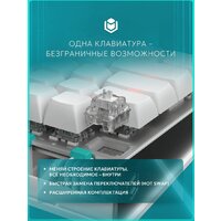 Клавиатура IO by Red Square Type 68 Magnetic g3ms Magnetite Ice (белый) - Превью изображения №9 — Интернет-магазин ПроЗаказ