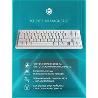 Клавиатура IO by Red Square Type 68 Magnetic g3ms Magnetite Ice (белый) - Превью изображения №4 — Интернет-магазин ПроЗаказ
