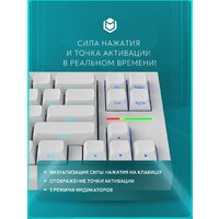 Клавиатура IO by Red Square Type 68 Magnetic g3ms Magnetite Ice (белый) - Превью изображения №6 — Интернет-магазин ПроЗаказ