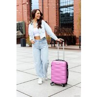 Чемодан-спиннер Peterson PTN 5806-W-S (розовый) - Превью изображения №3 — Интернет-магазин ПроЗаказ