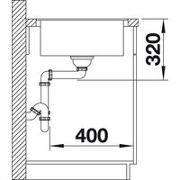Кухонная мойка Blanco Metra 5 S-F 527111 (нежный белый) - Превью изображения №6 — Интернет-магазин ПроЗаказ