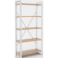 Hype Mebel Стандарт-2 80x200 (белый/дуб галифакс натуральный)