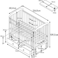 Классическая детская кроватка Фея 328 (бежевый) - Превью изображения №11 — Интернет-магазин ПроЗаказ