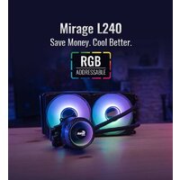Система жидкостного охлаждения для процессора AeroCool Mirage L240 (черный) - Превью изображения №16 — Интернет-магазин ПроЗаказ