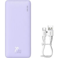 Внешний аккумулятор Baseus Airpow Fast Charge Power Bank 20W 10000mAh (сиреневый) - Превью изображения №7 — Интернет-магазин ПроЗаказ