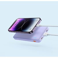 Внешний аккумулятор Baseus Airpow Fast Charge Power Bank 20W 10000mAh (сиреневый) - Превью изображения №9 — Интернет-магазин ПроЗаказ