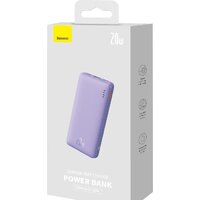 Внешний аккумулятор Baseus Airpow Fast Charge Power Bank 20W 10000mAh (сиреневый) - Превью изображения №11 — Интернет-магазин ПроЗаказ