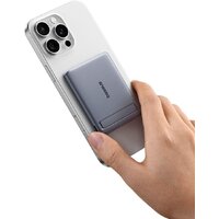Внешний аккумулятор Baseus PicoGo AM31 Mini Magnetic Power Bank with Stand 20W 5000mAh (серый) - Превью изображения №7 — Интернет-магазин ПроЗаказ