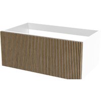 ЗОВ Тумба под умывальник Кито 80 K80LW0MRMC (белый/тростник)