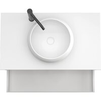  ЗОВ Тумба под умывальник Кито 80 K80LW0MRMC (белый/тростник) - Превью изображения №2 — Интернет-магазин ПроЗаказ