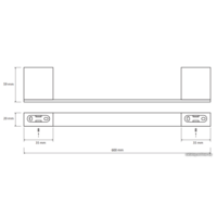 Держатель для полотенца Bemeta Nero 135004040 - Превью изображения №2 — Интернет-магазин ПроЗаказ