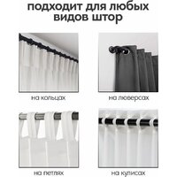 Карниз для штор UG Home Раздвижной 1-рядный 1КМ-У-49-360-Ч (черный, 0.49-3.6м) - Превью изображения №10 — Интернет-магазин ПроЗаказ