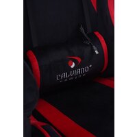 Игровое (геймерское) кресло Calviano 1584 (велюр, черный/красный) - Превью изображения №17 — Интернет-магазин ПроЗаказ