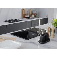 Кухонная мойка Kernau KGS O 6078 1B1D Deep Black - Превью изображения №7 — Интернет-магазин ПроЗаказ