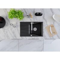 Кухонная мойка Kernau KGS O 6078 1B1D Deep Black - Превью изображения №9 — Интернет-магазин ПроЗаказ