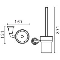 Ершик для унитаза Art&Max Bianchi AM-E-2608-Br - Превью изображения №2 — Интернет-магазин ПроЗаказ