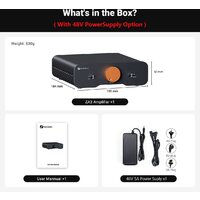Усилитель мощности Fosi Audio ZA3 (48V/5A) - Превью изображения №3 — Интернет-магазин ПроЗаказ