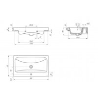 Cersanit Тумба с умывальником Colour 80 + Moduo - Превью изображения №4 — Интернет-магазин ПроЗаказ