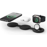 Беспроводное зарядное Satechi OntheGo 3-in-1 Charger ST-QTG31K (черный) - Превью изображения №4 — Интернет-магазин ПроЗаказ