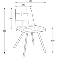 Стул Мамадома Rommy (b22 Grey Lux/черный) - Превью изображения №14 — Интернет-магазин ПроЗаказ