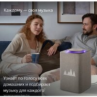 Умная колонка Яндекс Станция Макс (с хабом умного дома Zigbee, бежевый) - Превью изображения №8 — Интернет-магазин ПроЗаказ