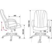 Офисное кресло Бюрократ T-898/#B (черный) - Превью изображения №5 — Интернет-магазин ПроЗаказ