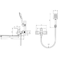 Смеситель Ekko E22803-7 - Превью изображения №2 — Интернет-магазин ПроЗаказ