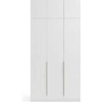 Шкаф распашной Soma Lord Gold 3-х створчатый 120x240 (белый) - Превью изображения №2 — Интернет-магазин ПроЗаказ