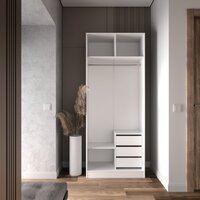 Шкаф распашной Кастанье Модерн Ш 900 (белый) - Превью изображения №6 — Интернет-магазин ПроЗаказ