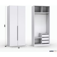 Шкаф распашной Кастанье Модерн Ш 900 (белый) - Превью изображения №3 — Интернет-магазин ПроЗаказ