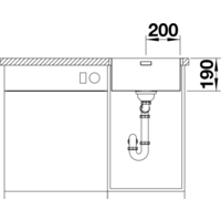 Кухонная мойка Blanco Andano 400-IF/A 525244 (с клапаном-автоматом, сатин) - Превью изображения №5 — Интернет-магазин ПроЗаказ