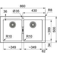 Кухонная мойка Franke Sirius 2.0 S2D 620-35-35 143.0618.688 (черный карбон) - Превью изображения №2 — Интернет-магазин ПроЗаказ