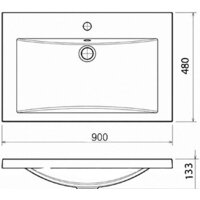Умывальник Florentina Анита 900 - Превью изображения №2 — Интернет-магазин ПроЗаказ