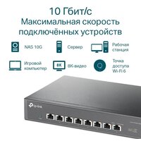 Неуправляемый коммутатор TP-Link TL-SX1008 - Превью изображения №5 — Интернет-магазин ПроЗаказ