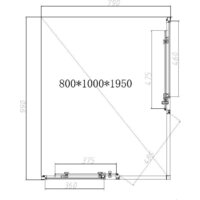 Душевой уголок Vincea Slim-N VSS-4SN8010CLG - Превью изображения №5 — Интернет-магазин ПроЗаказ
