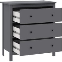 Комод Mio Tesoro Сага 3 ящика 2.08.02.020.4 (серый) - Превью изображения №3 — Интернет-магазин ПроЗаказ