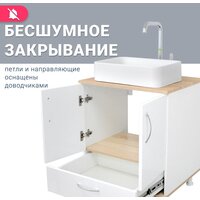  Doratiz Тумба под умывальник Doratiz Гавайи 60 9908.181 (белый/дуб сонома) - Превью изображения №8 — Интернет-магазин ПроЗаказ