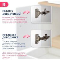  Doratiz Тумба под умывальник Doratiz Гавайи 60 9908.181 (белый/дуб сонома) - Превью изображения №6 — Интернет-магазин ПроЗаказ